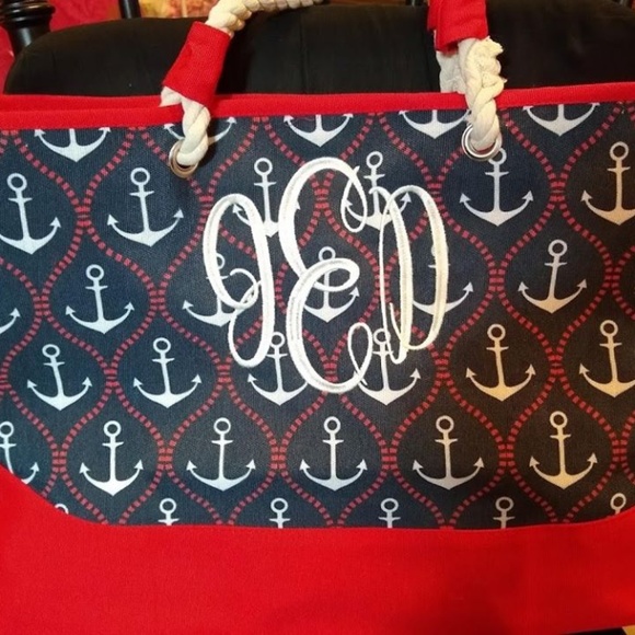 Beach Tote Bag with Rope Handles Brand New - Picture 2 of 2